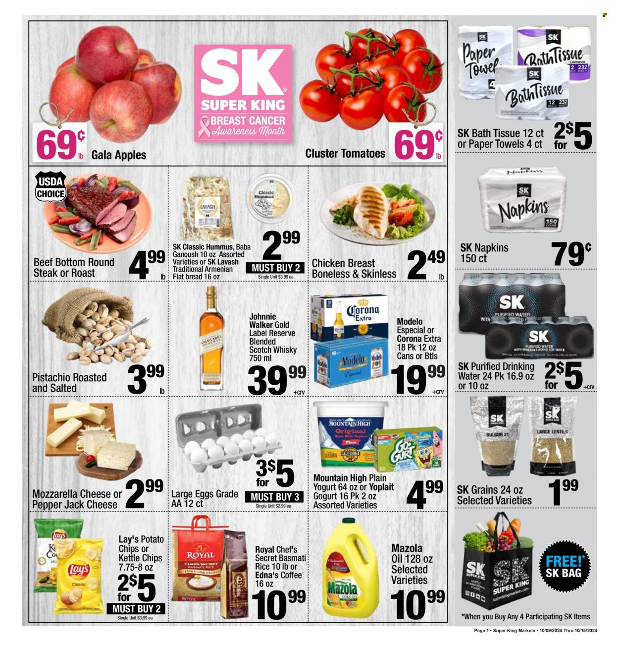 Super King Markets ad - 10/09/2024 - 10/15/2024. Page 1