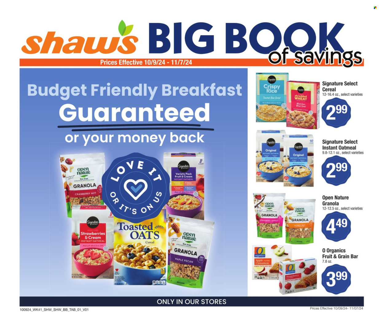 Shaw’s ad - 10/09/2024 - 11/07/2024. Page 1