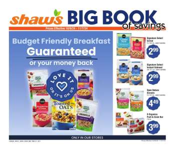 Shaw’s Flyer - 10/09/2024 - 11/07/2024.