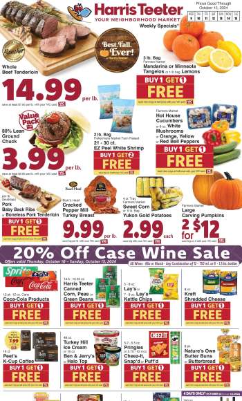 Harris Teeter Flyer - 10/09/2024 - 10/15/2024.