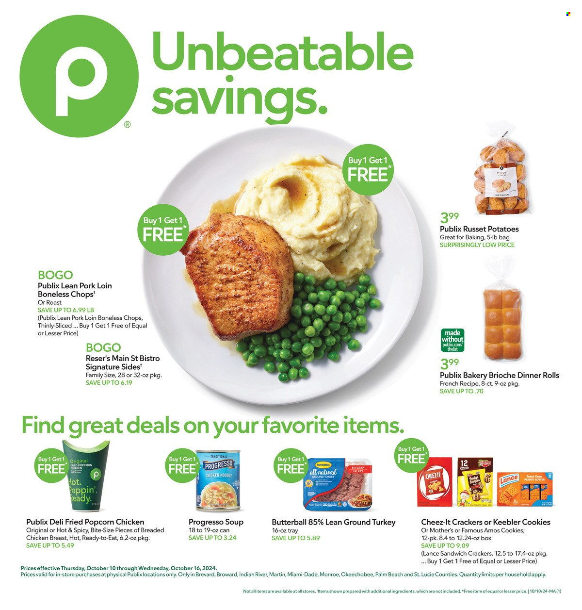 Publix ad - 10/10/2024 - 10/16/2024. Page 1