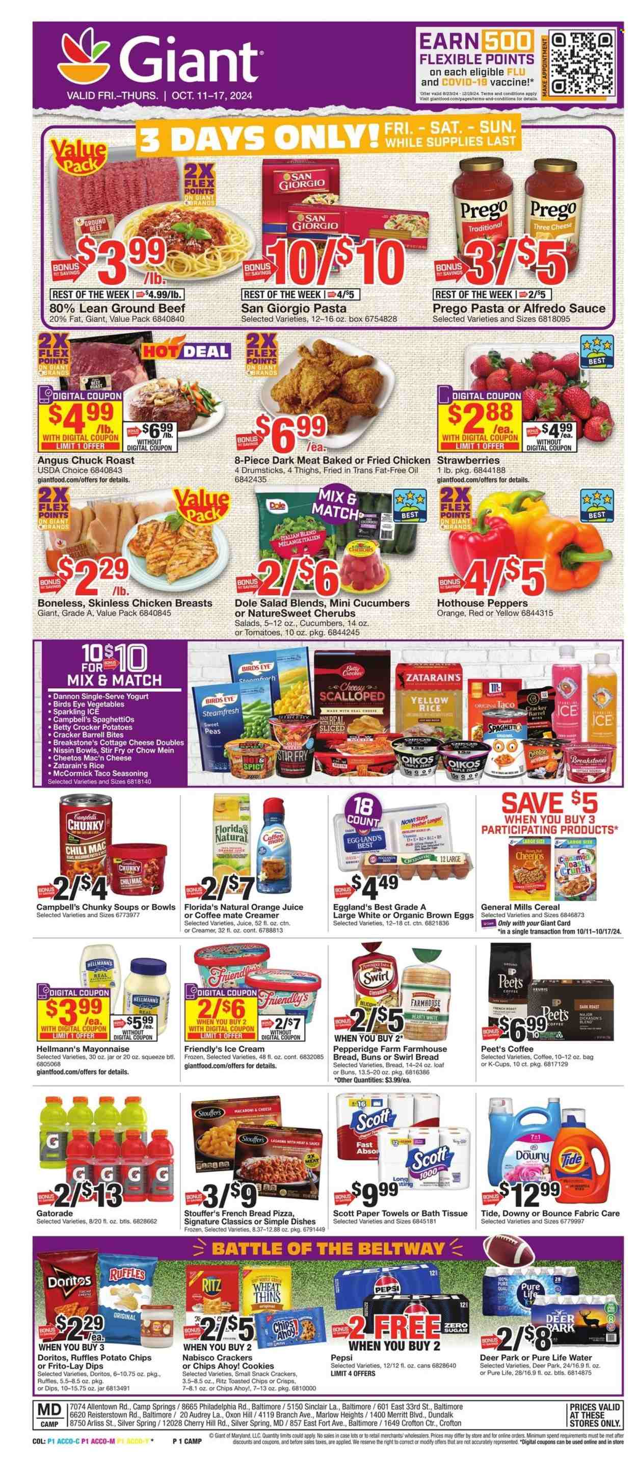 Giant Food ad - 10/11/2024 - 10/17/2024. Page 1