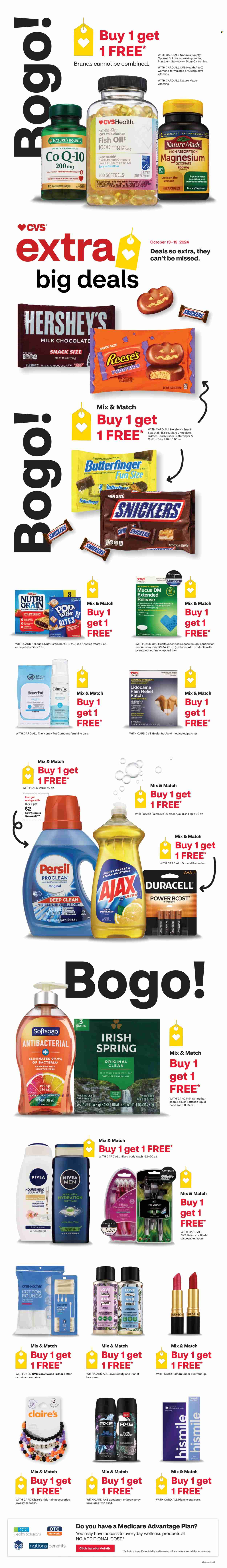 CVS Pharmacy ad - 10/13/2024 - 10/19/2024. Page 1