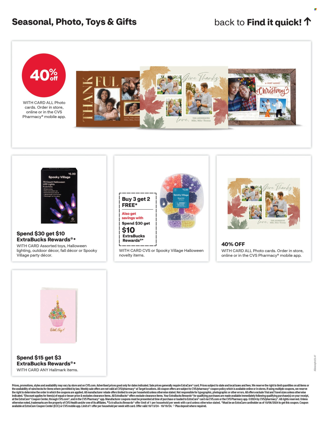 CVS Pharmacy ad - 10/13/2024 - 10/19/2024. Page 19