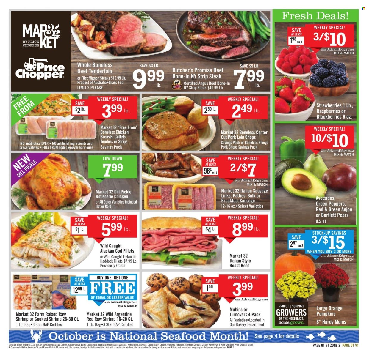 Price Chopper ad - 10/13/2024 - 10/19/2024. Page 1
