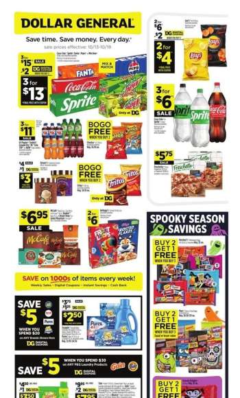 Dollar General Flyer - 10/13/2024 - 10/19/2024.