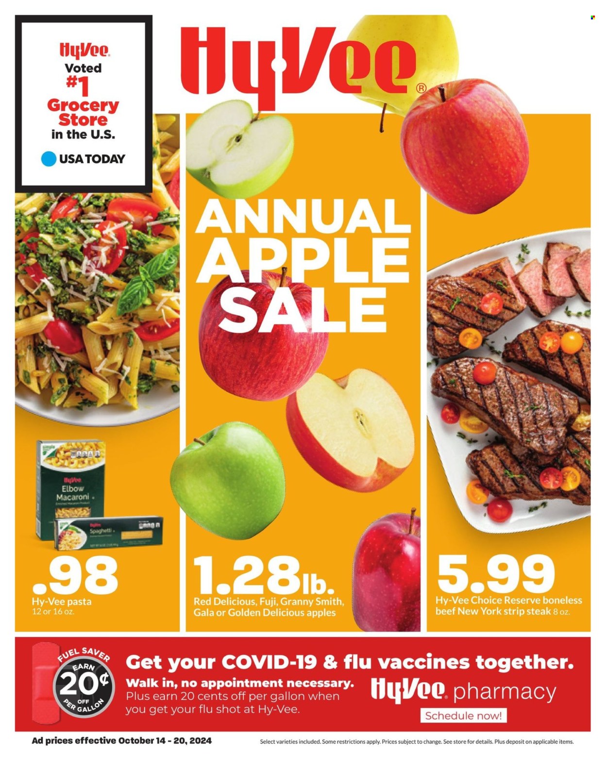 Hy-Vee ad - 10/14/2024 - 10/20/2024. Page 1