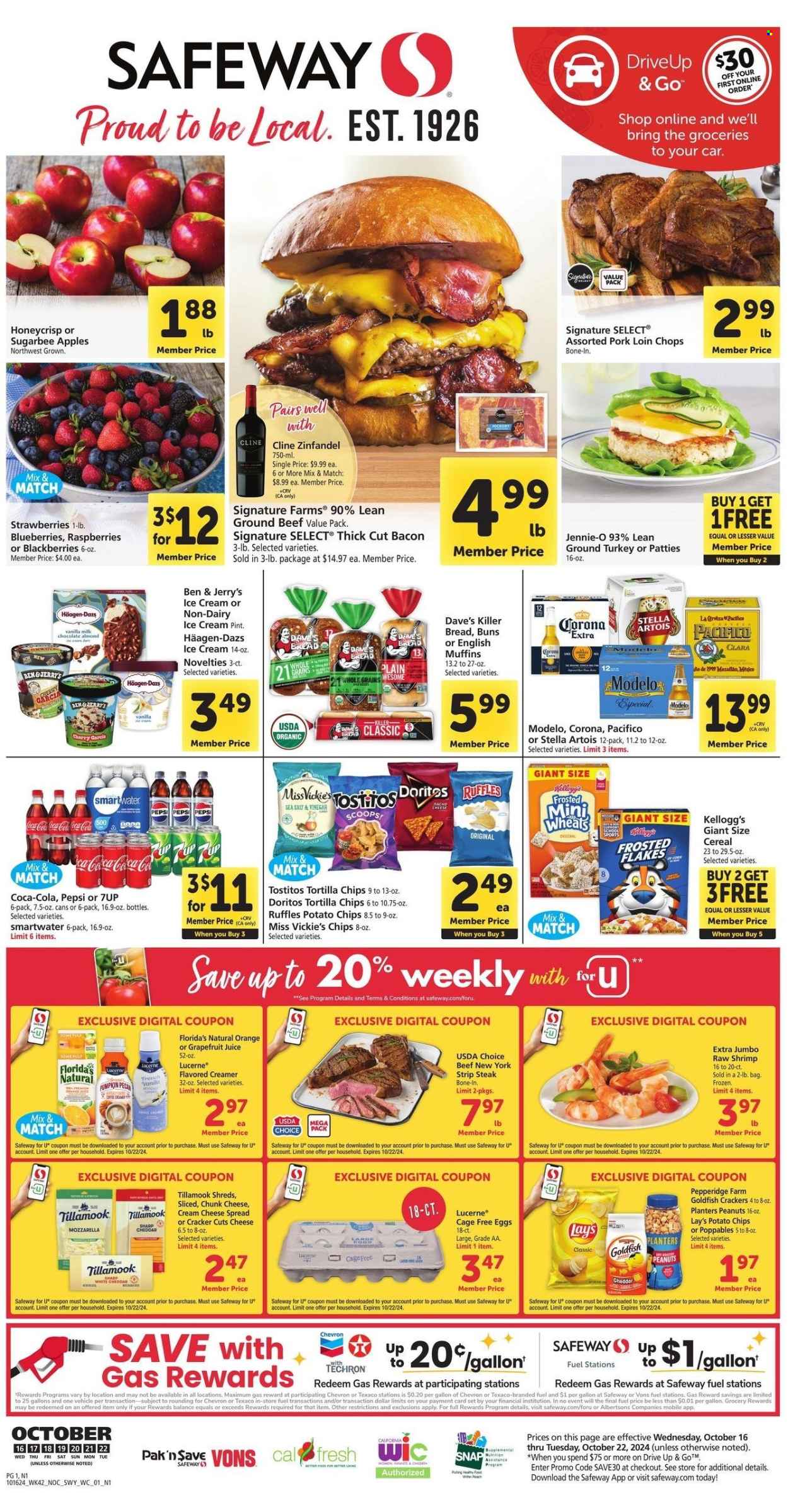 Safeway ad - 10/16/2024 - 10/22/2024. Page 1