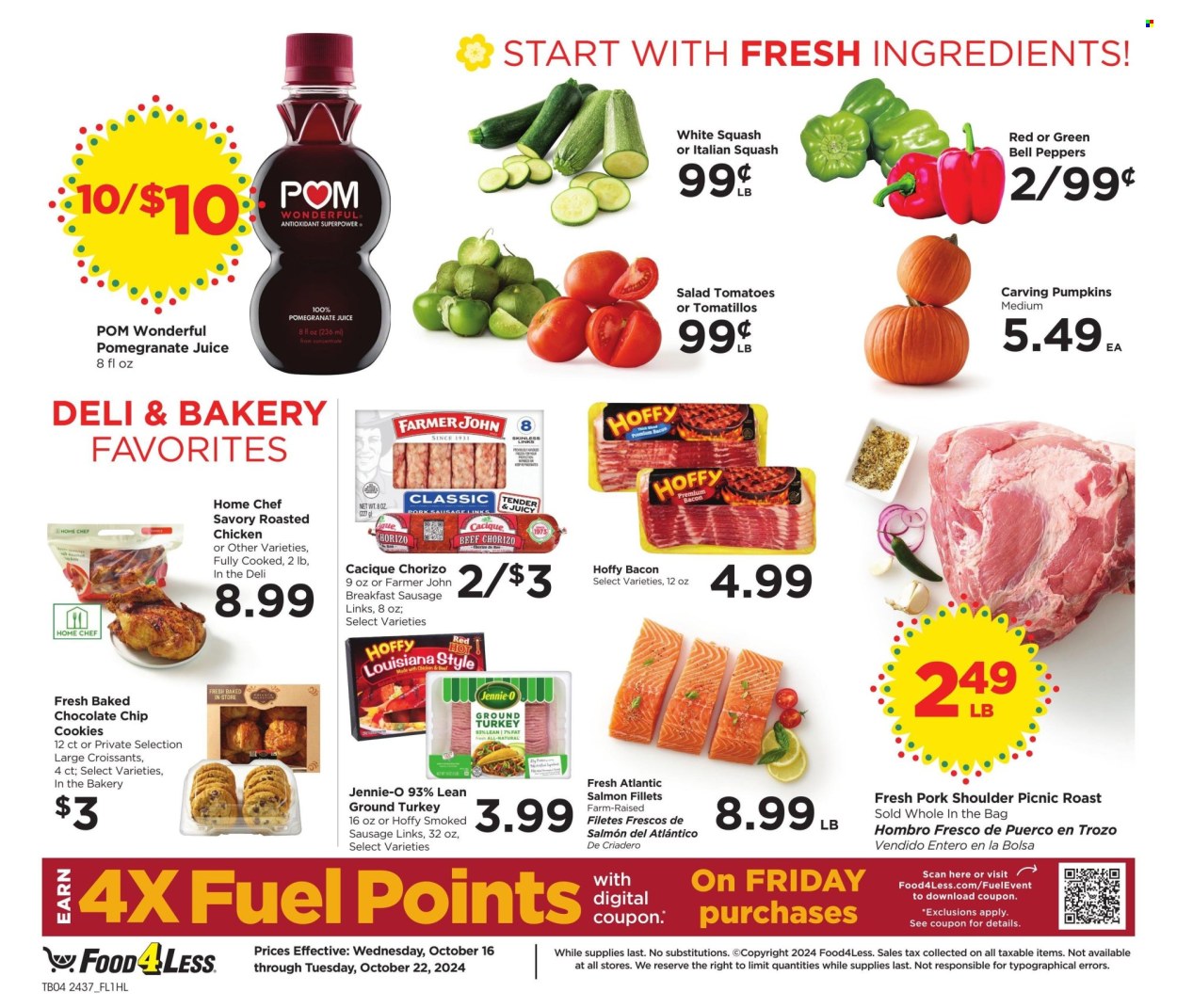 Food 4 Less ad - 10/16/2024 - 10/22/2024. Page 4