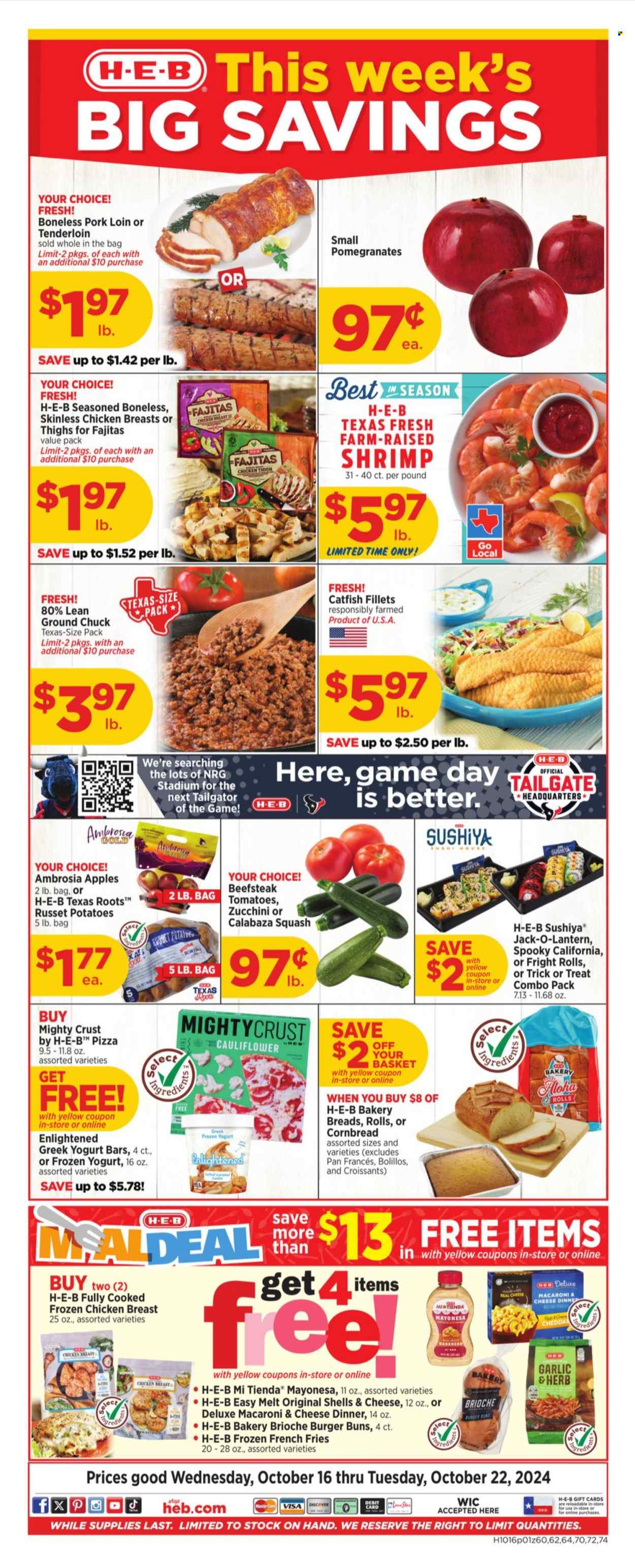 H-E-B ad - 10/16/2024 - 10/22/2024. Page 1