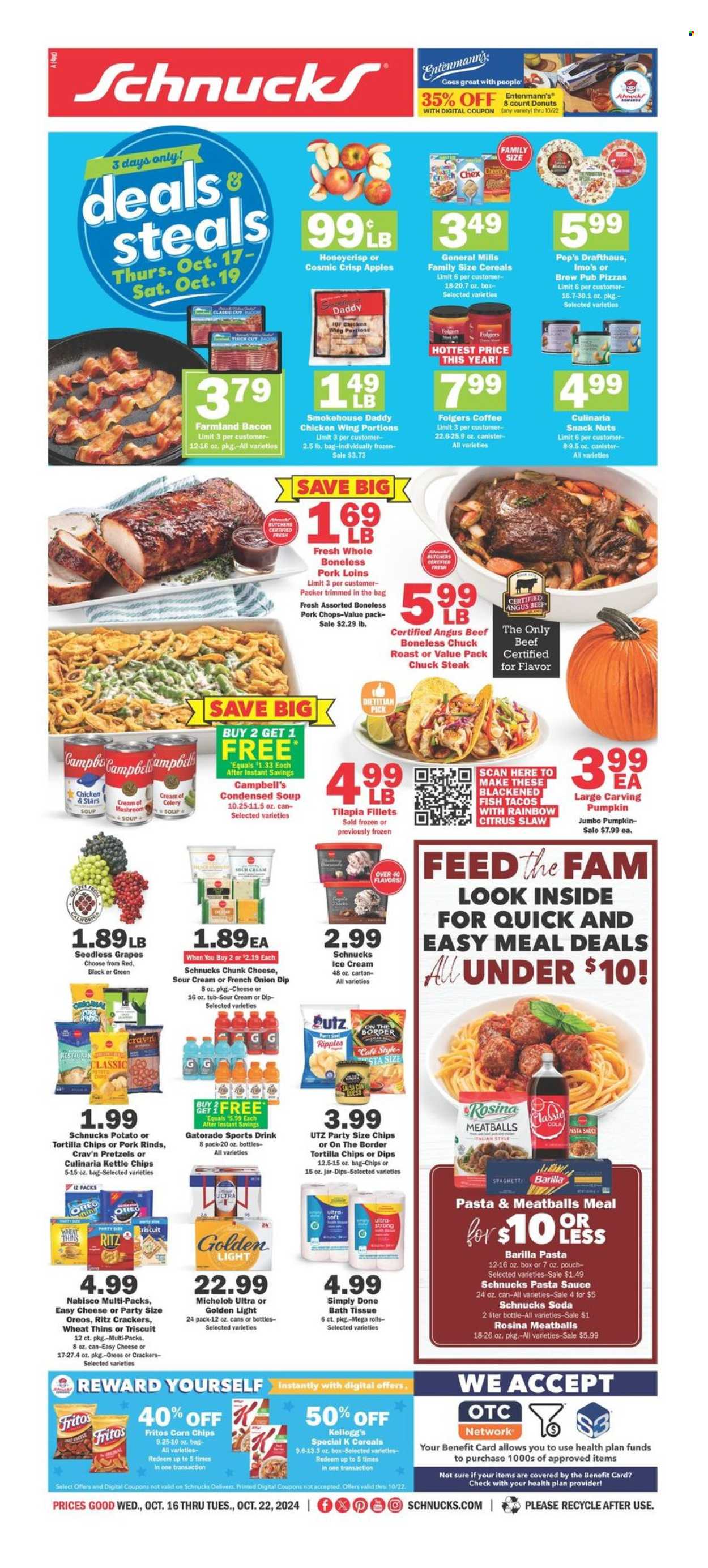 Schnucks ad - 10/16/2024 - 10/22/2024. Page 1