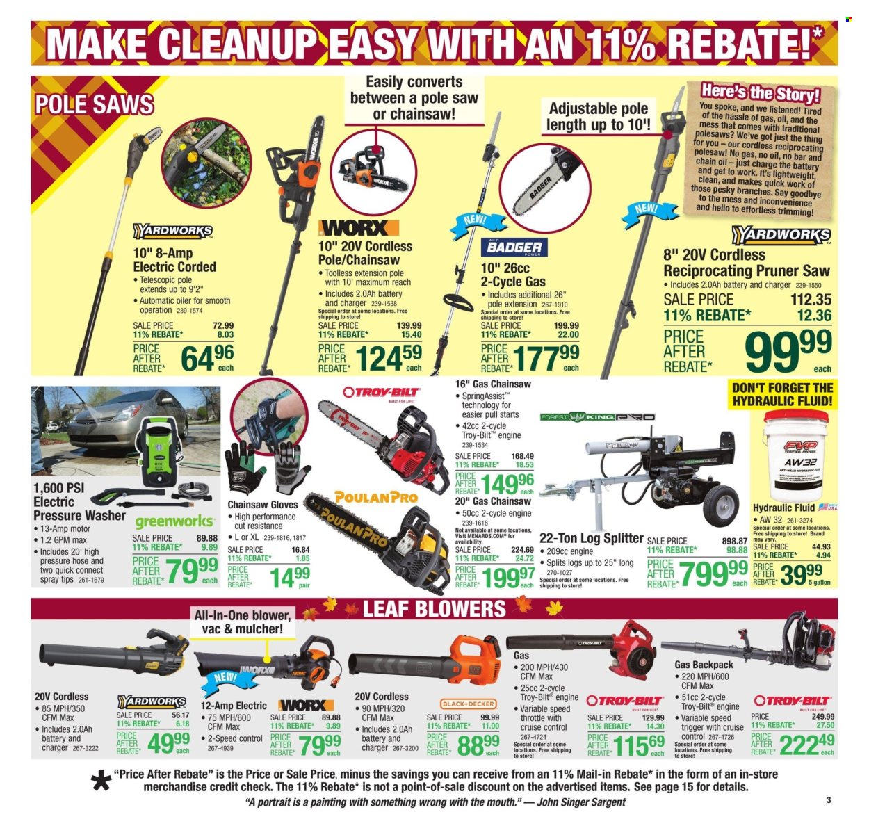 Menards ad - 10/17/2024 - 10/27/2024. Page 4