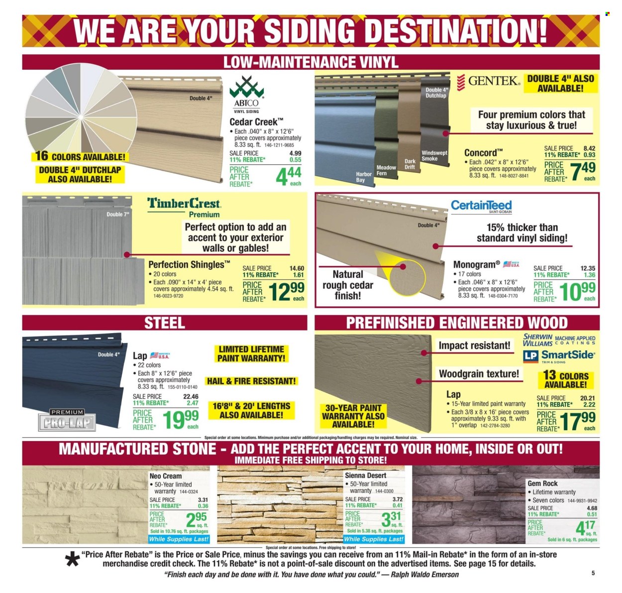 Menards ad - 10/17/2024 - 10/27/2024. Page 11