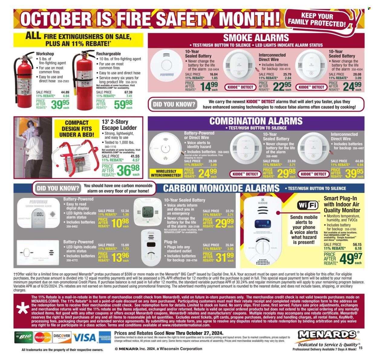 Menards ad - 10/17/2024 - 10/27/2024. Page 26
