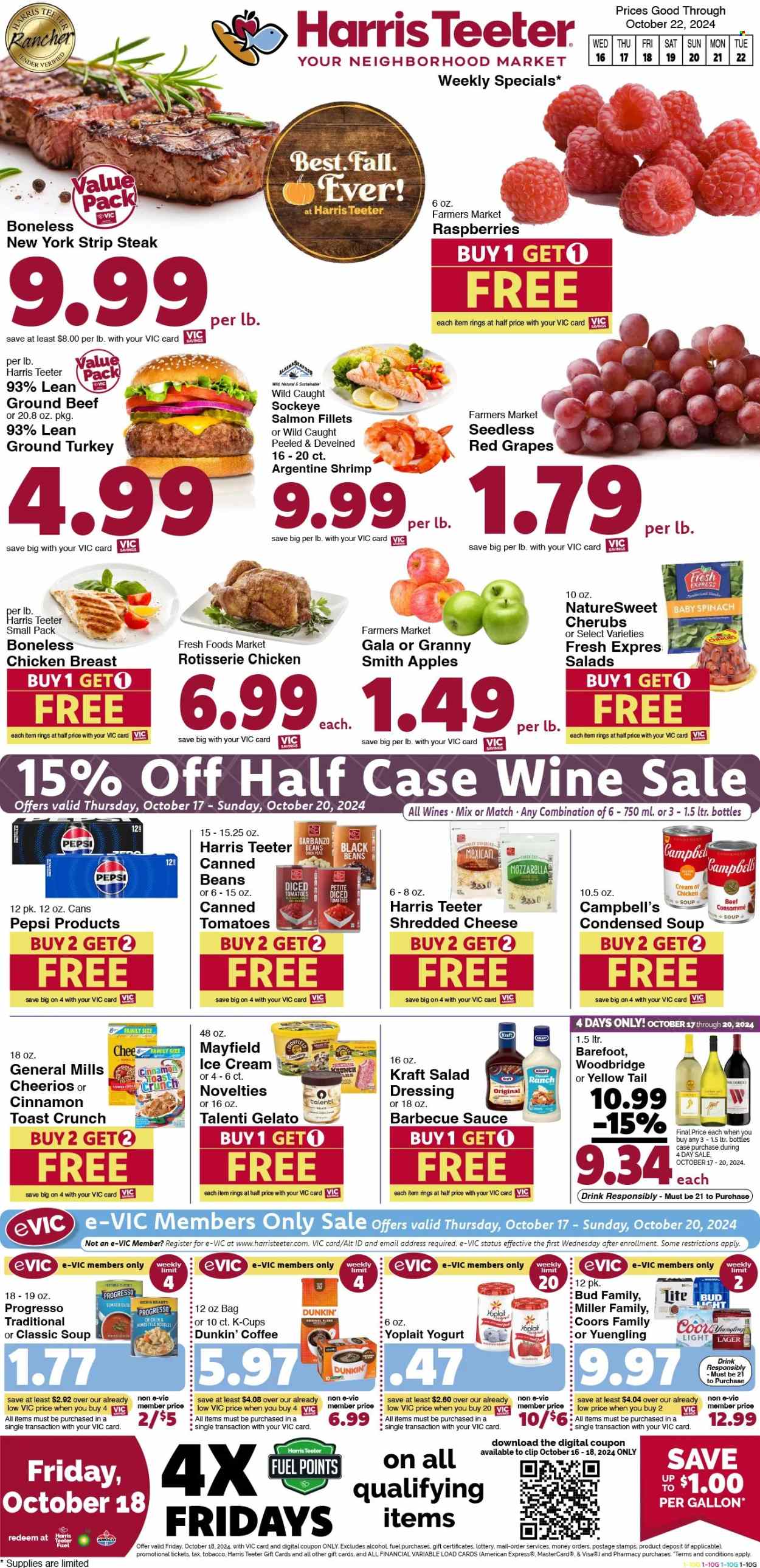 Harris Teeter ad - 10/16/2024 - 10/22/2024. Page 1