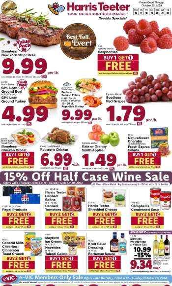 Harris Teeter Flyer - 10/16/2024 - 10/22/2024.