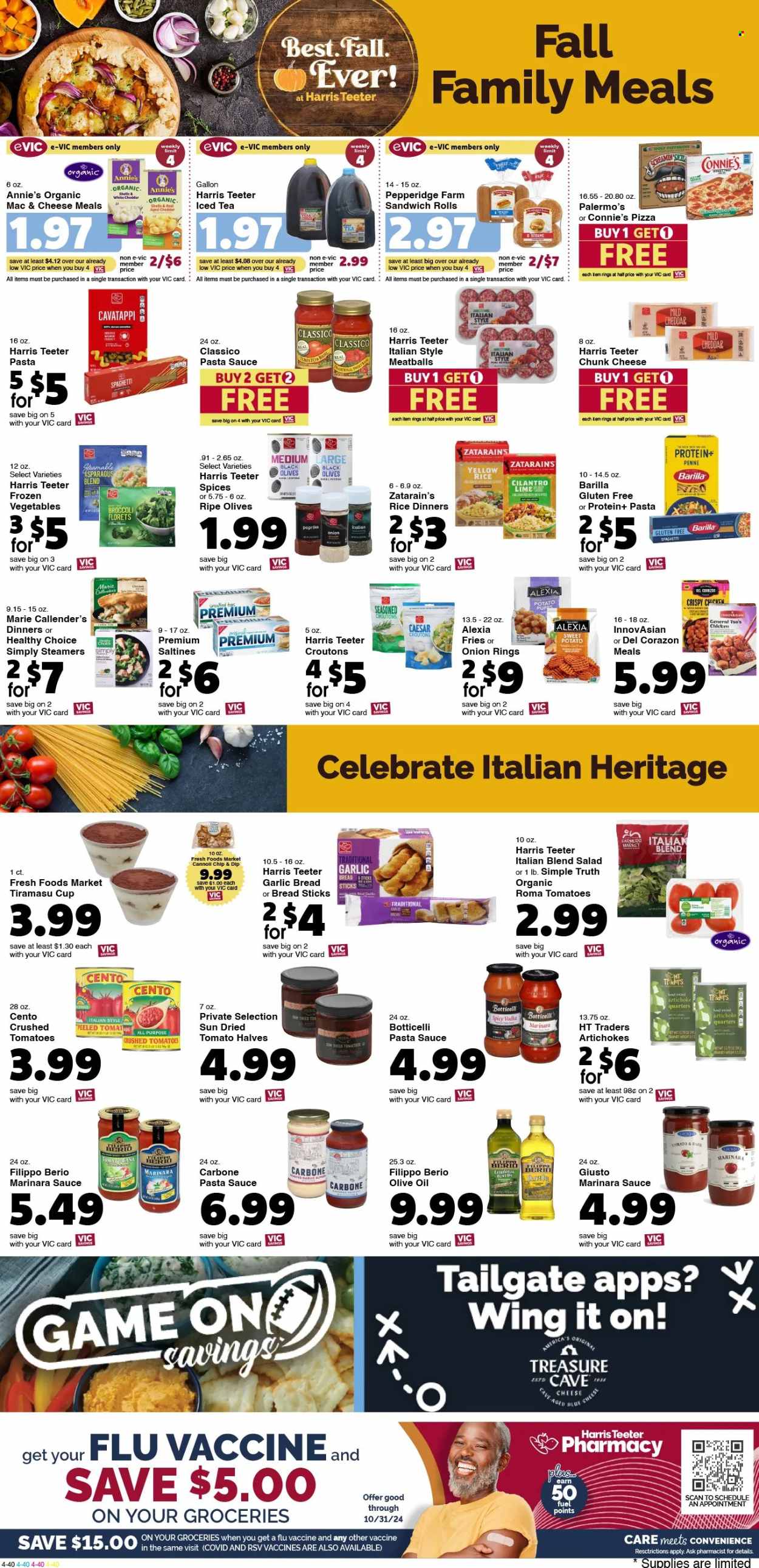 Harris Teeter ad - 10/16/2024 - 10/22/2024. Page 4