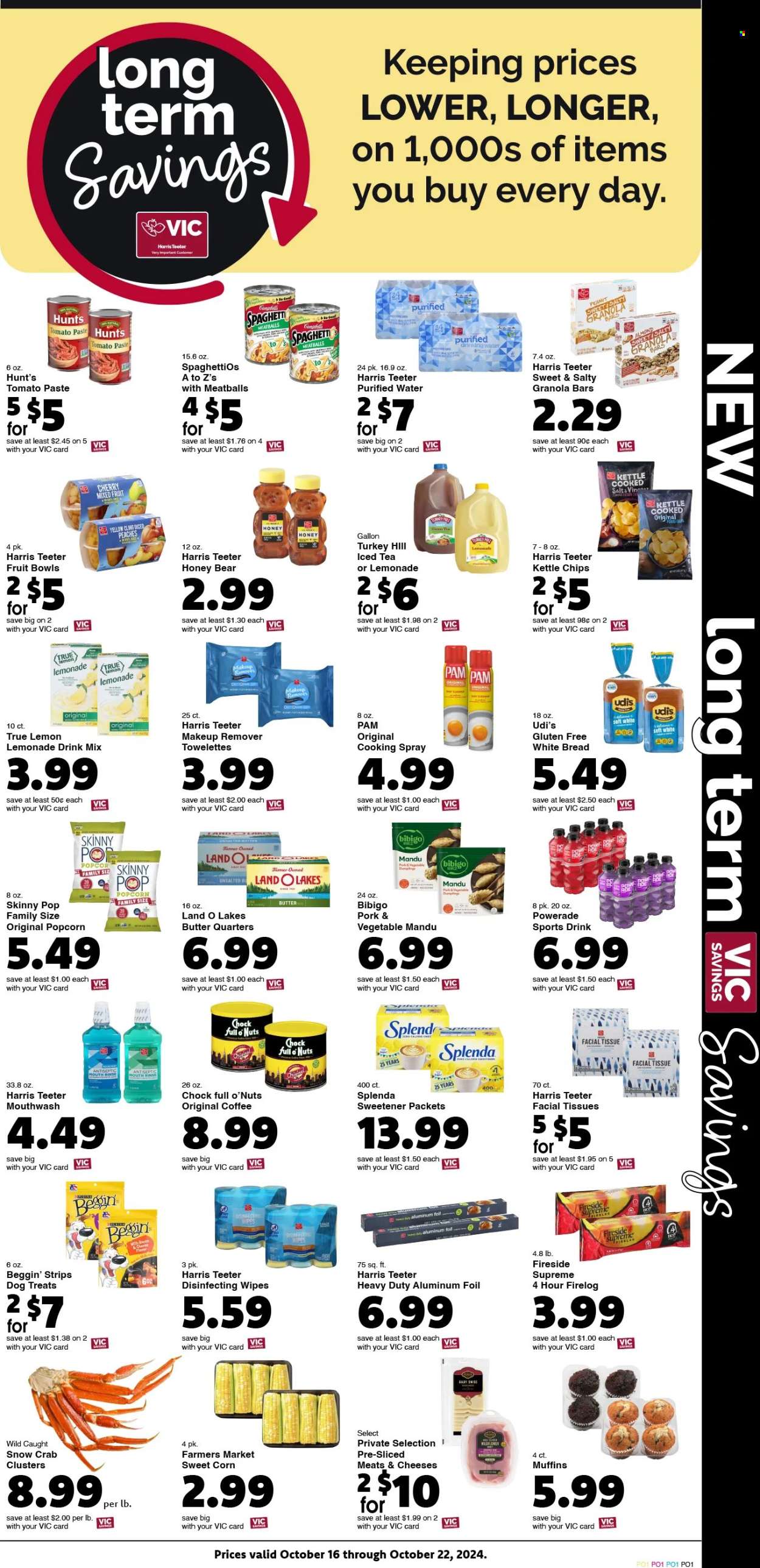 Harris Teeter ad - 10/16/2024 - 10/22/2024. Page 5
