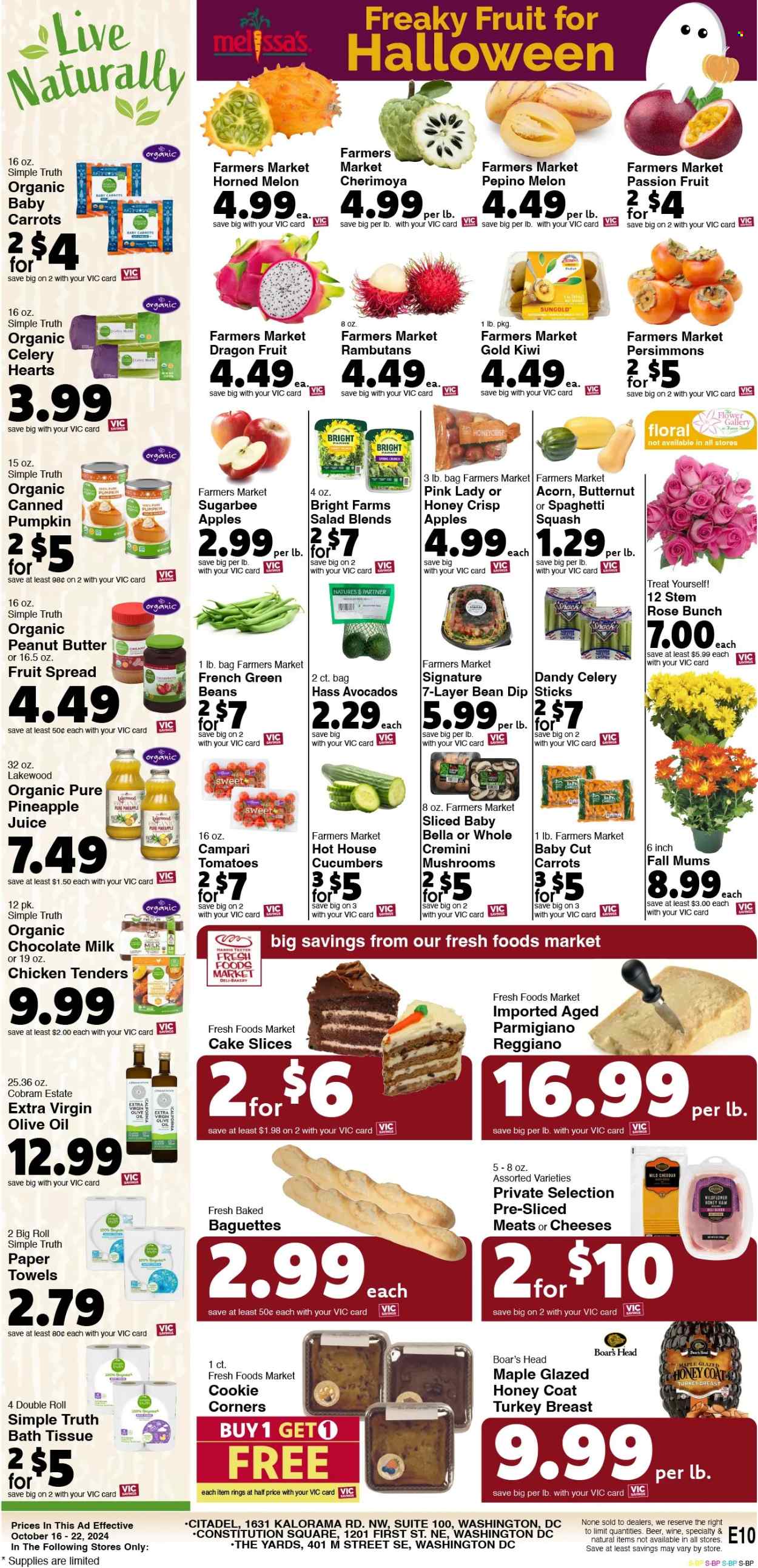 Harris Teeter ad - 10/16/2024 - 10/22/2024. Page 8