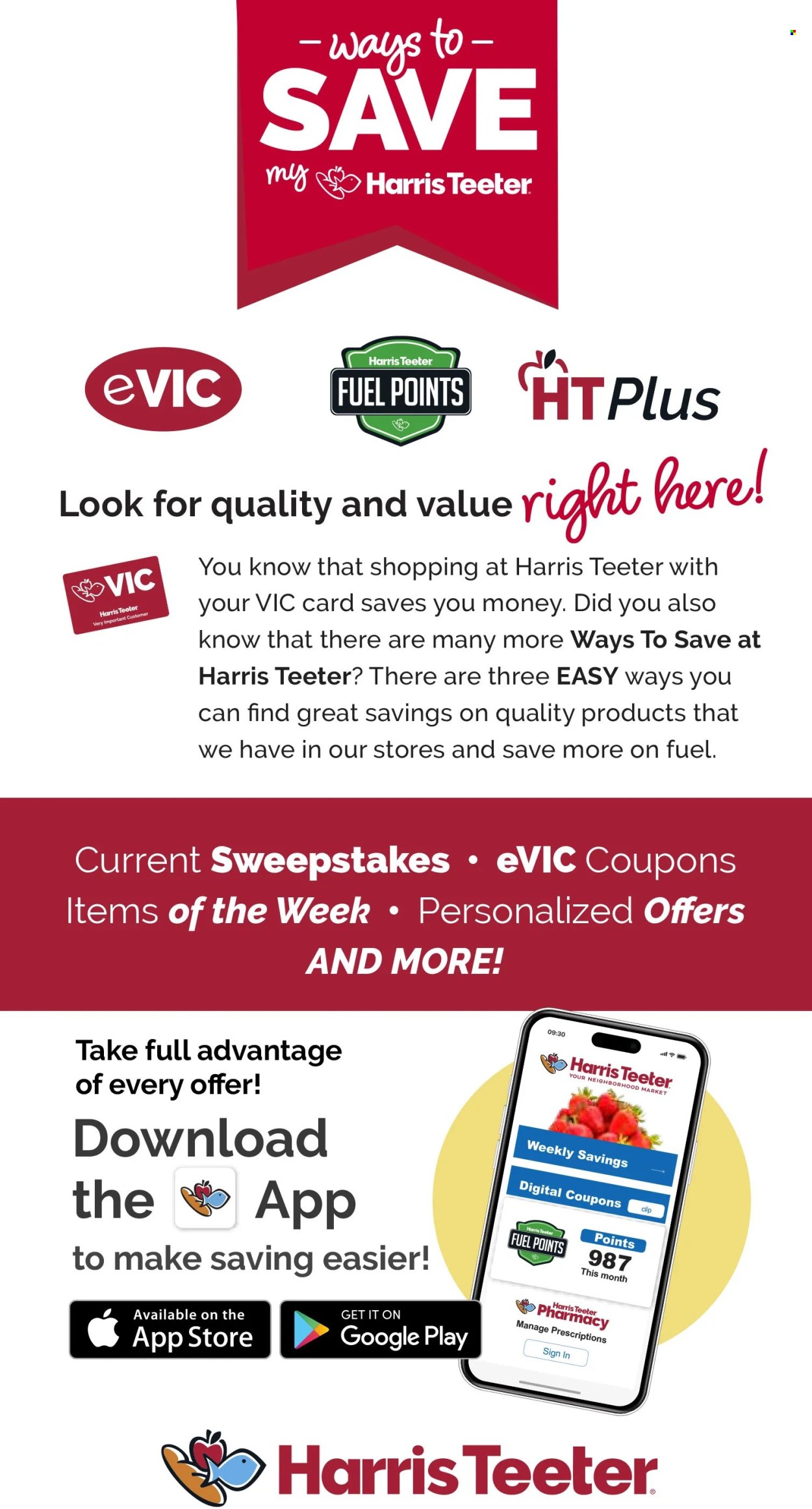 Harris Teeter ad - 10/16/2024 - 10/22/2024. Page 9
