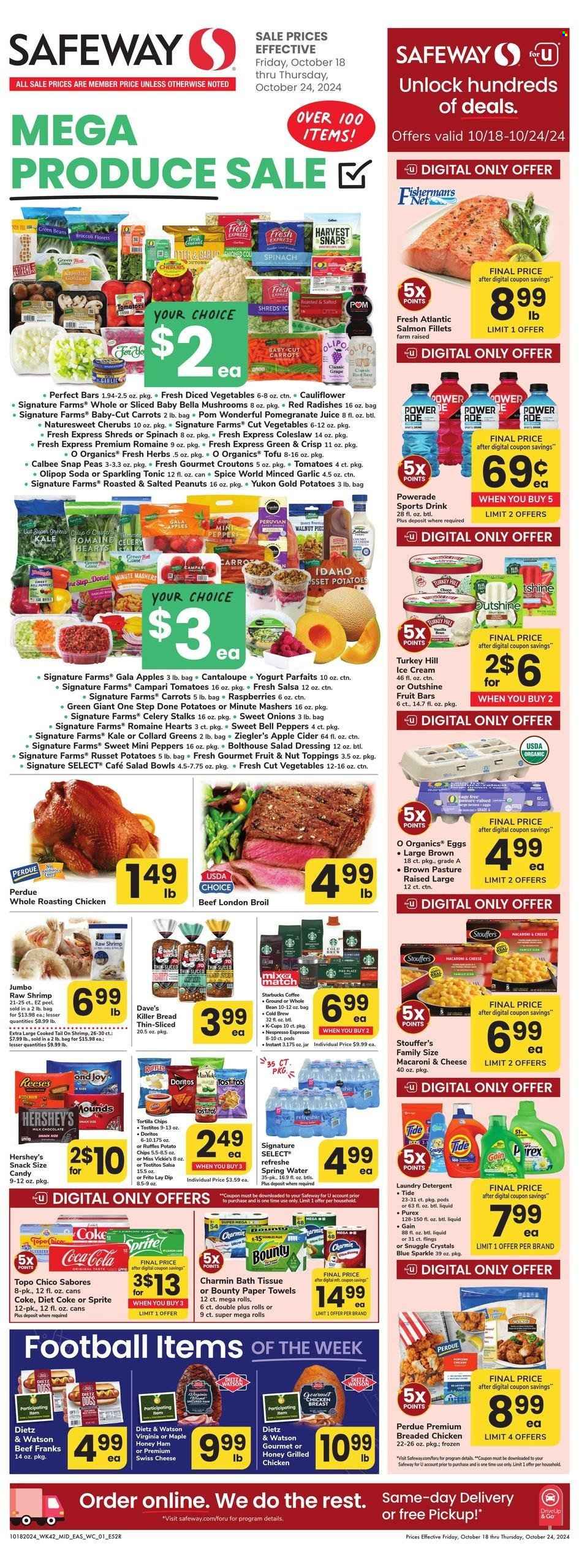 Safeway ad - 10/18/2024 - 10/24/2024. Page 1