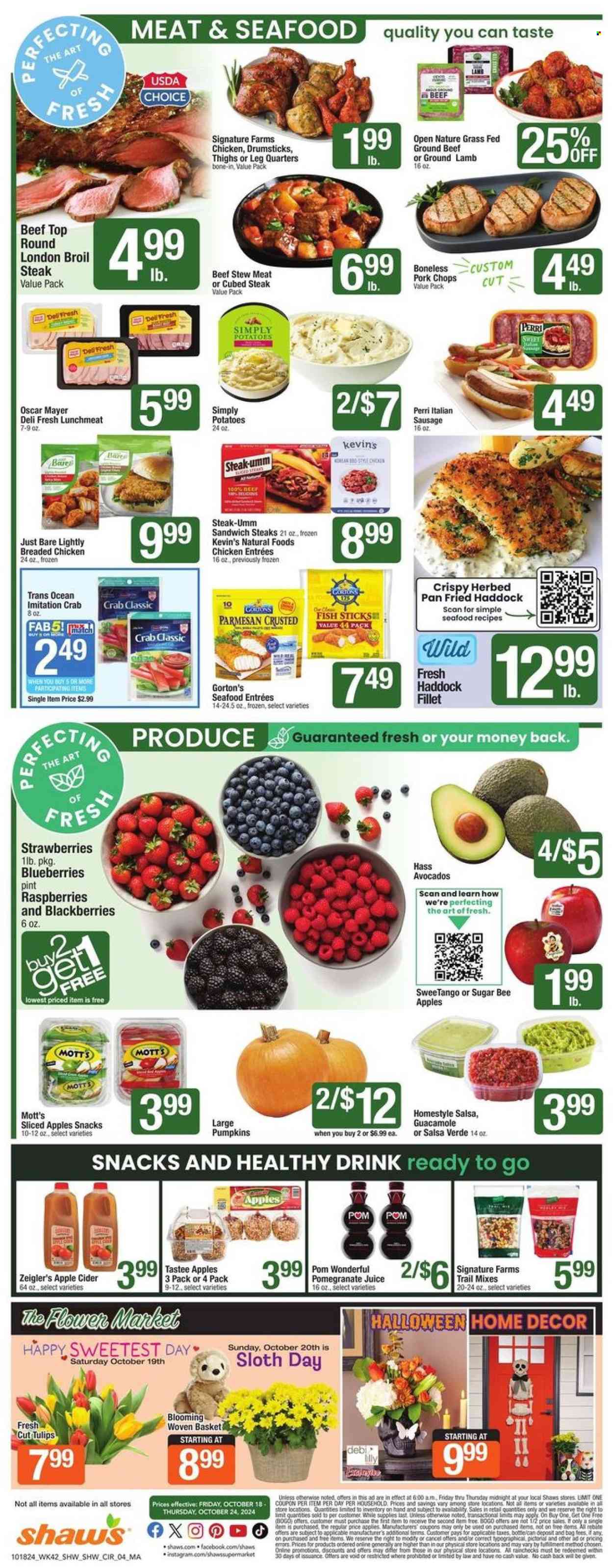 Shaw’s ad - 10/18/2024 - 10/24/2024. Page 4