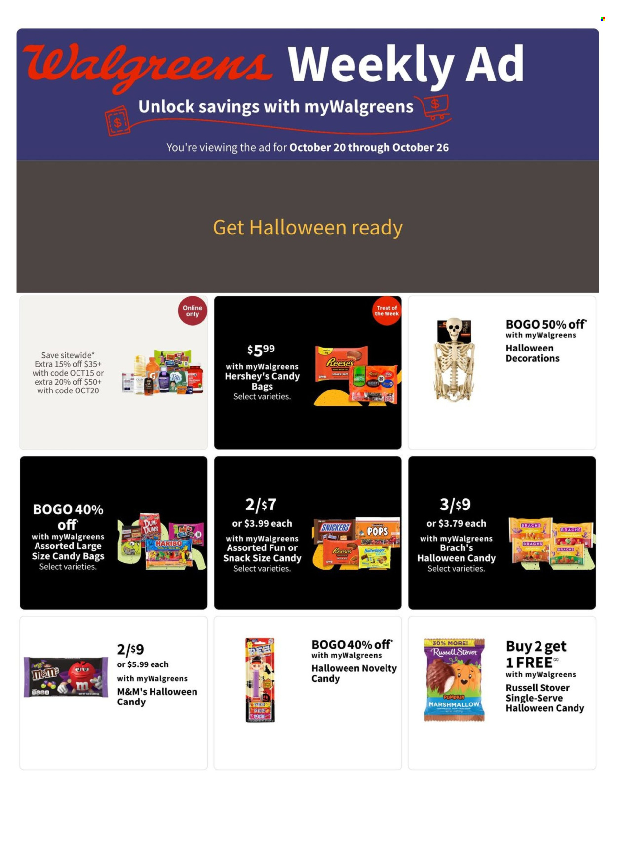 Walgreens ad - 10/20/2024 - 10/26/2024. Page 1