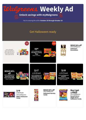 Walgreens Flyer - 10/20/2024 - 10/26/2024.