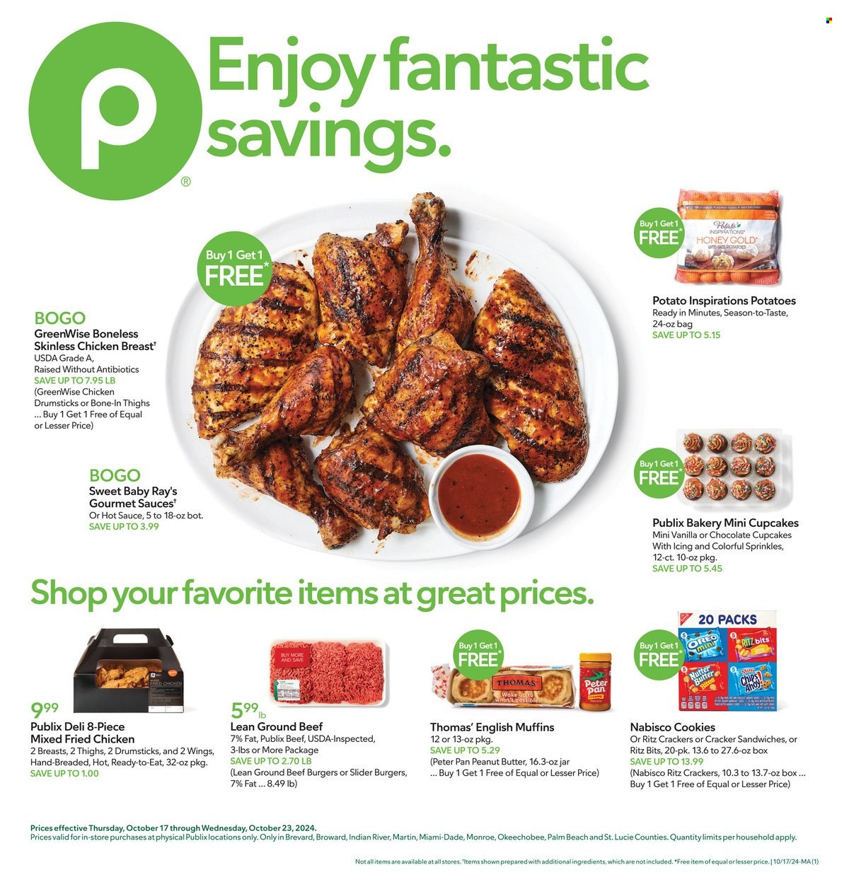 Publix ad - 10/17/2024 - 10/23/2024. Page 1