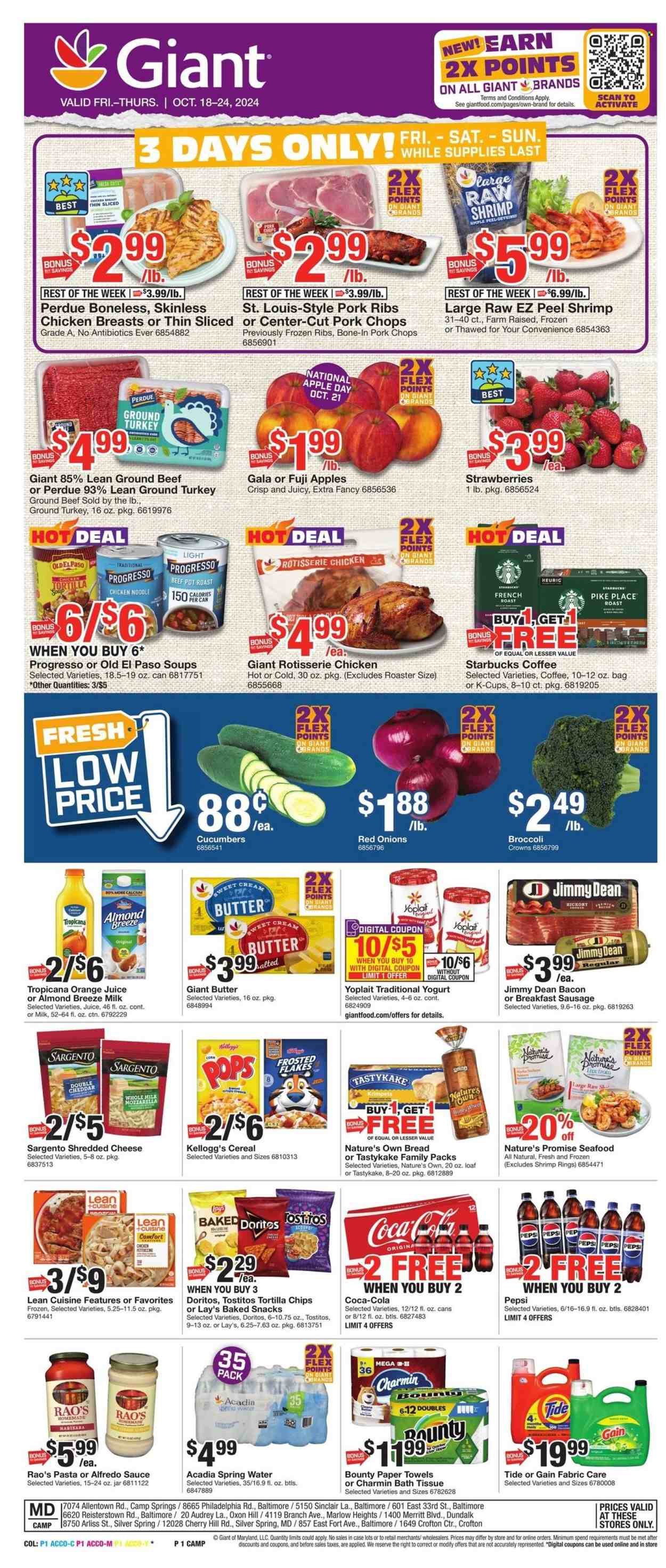 Giant Food ad - 10/18/2024 - 10/24/2024. Page 1