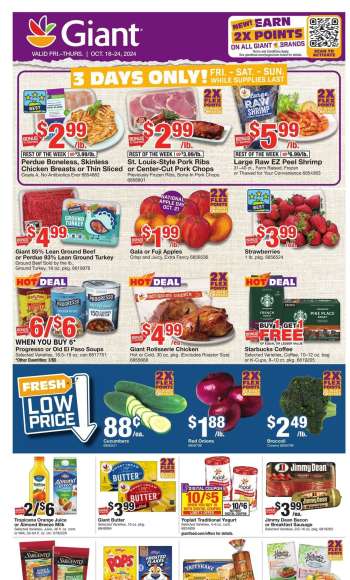 Giant Food Flyer - 10/18/2024 - 10/24/2024.