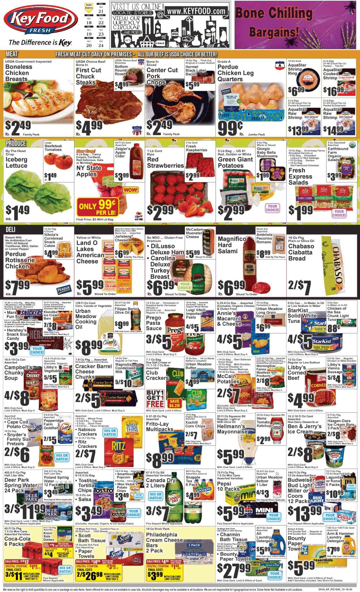 Key Food ad - 10/18/2024 - 10/24/2024. Page 1