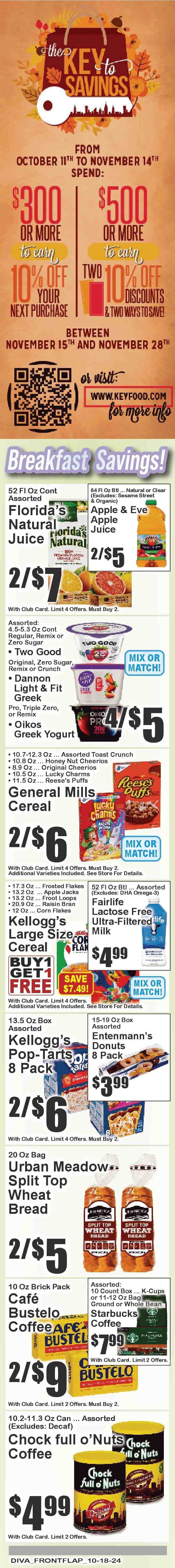 Key Food ad - 10/18/2024 - 10/24/2024. Page 7