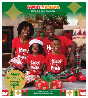 Family Dollar Flyer - 10/18/2024 - 12/25/2024.