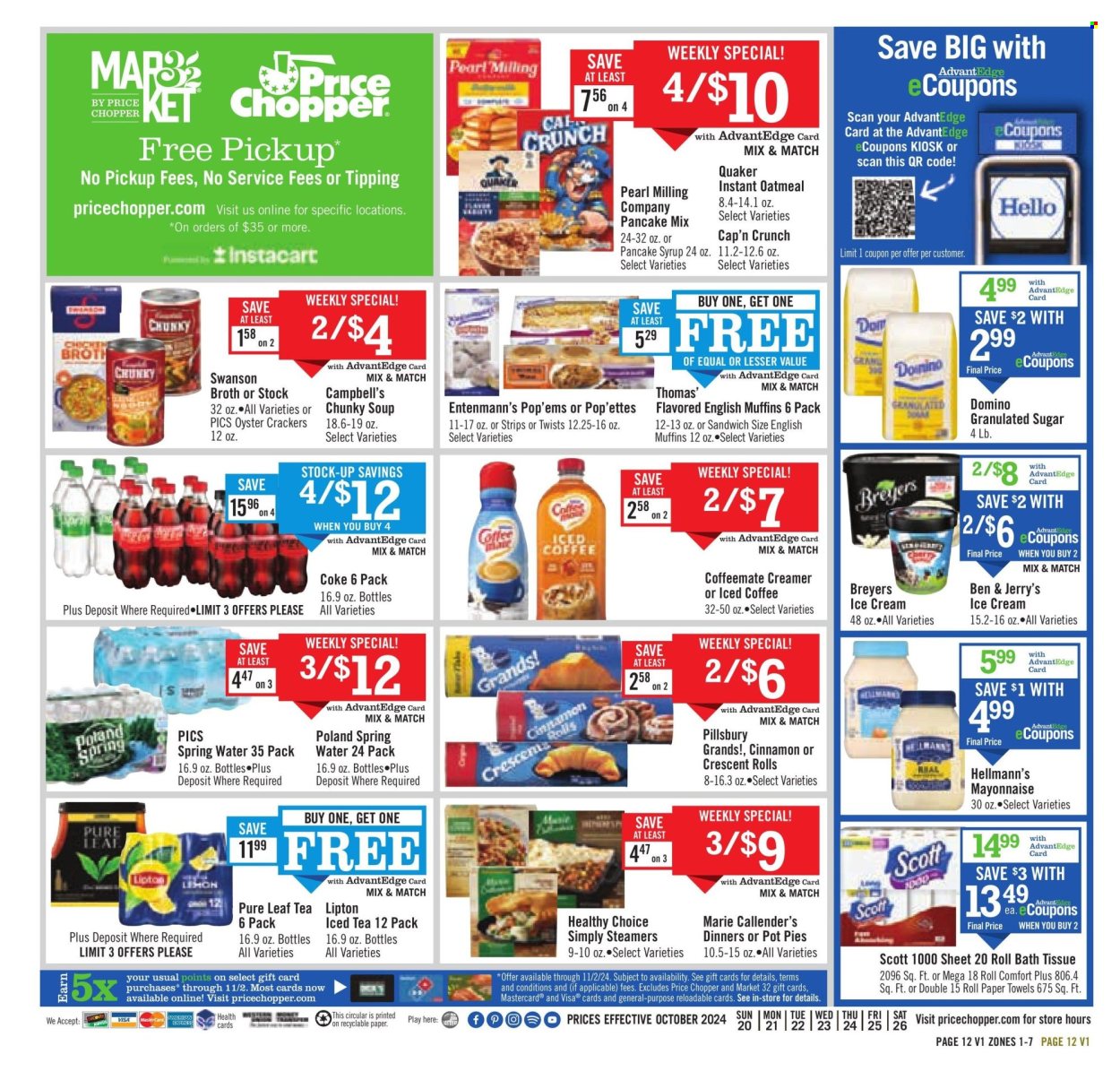 Price Chopper ad - 10/20/2024 - 10/26/2024. Page 12