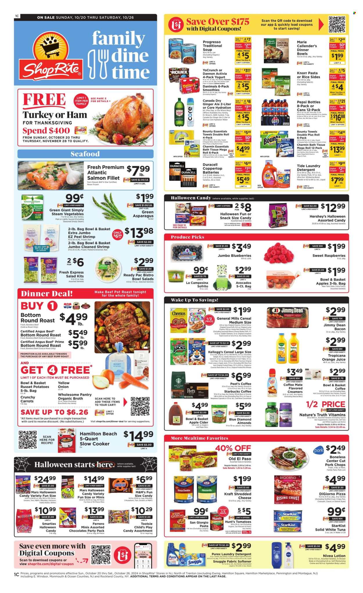 ShopRite ad - 10/20/2024 - 10/26/2024. Page 1