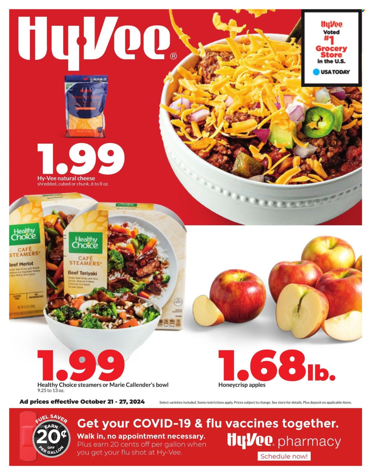 Hy-Vee ad - 10/21/2024 - 10/27/2024. Page 1