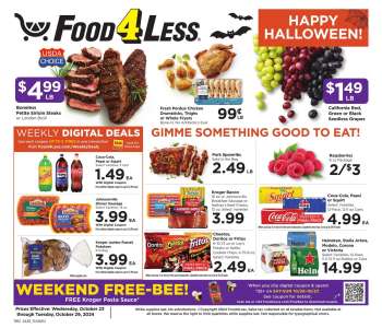 Food 4 Less Flyer - 10/23/2024 - 10/29/2024.