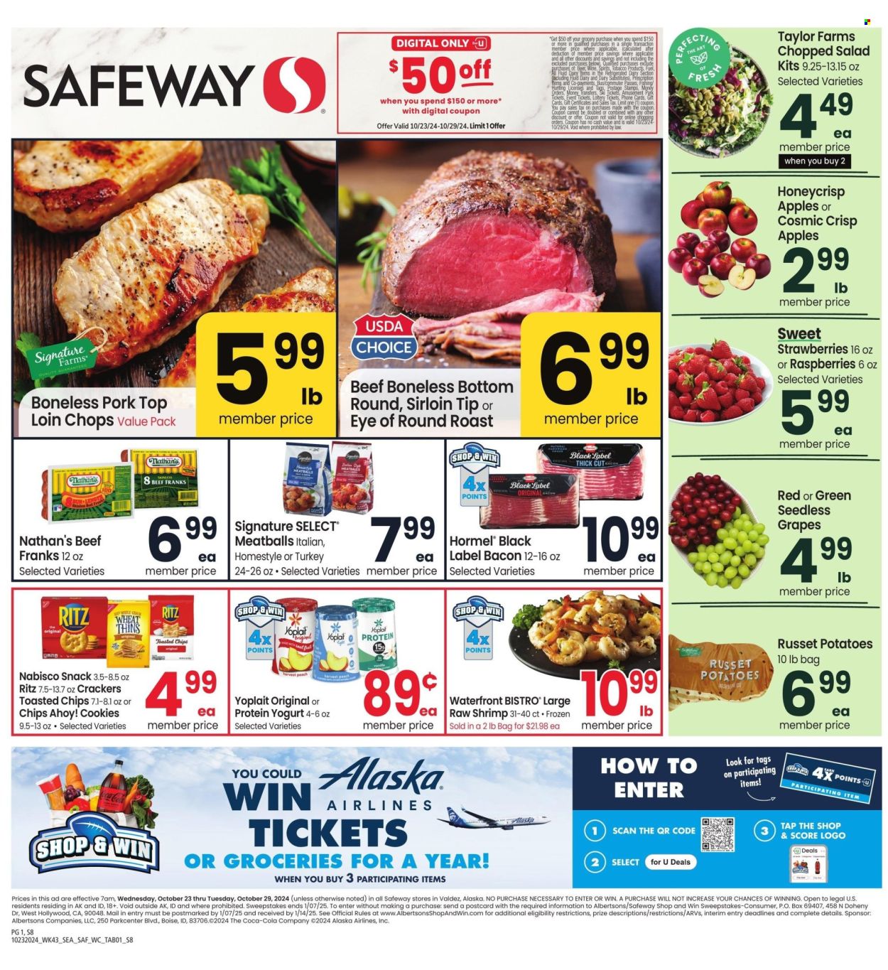 Safeway ad - 10/23/2024 - 10/29/2024. Page 1