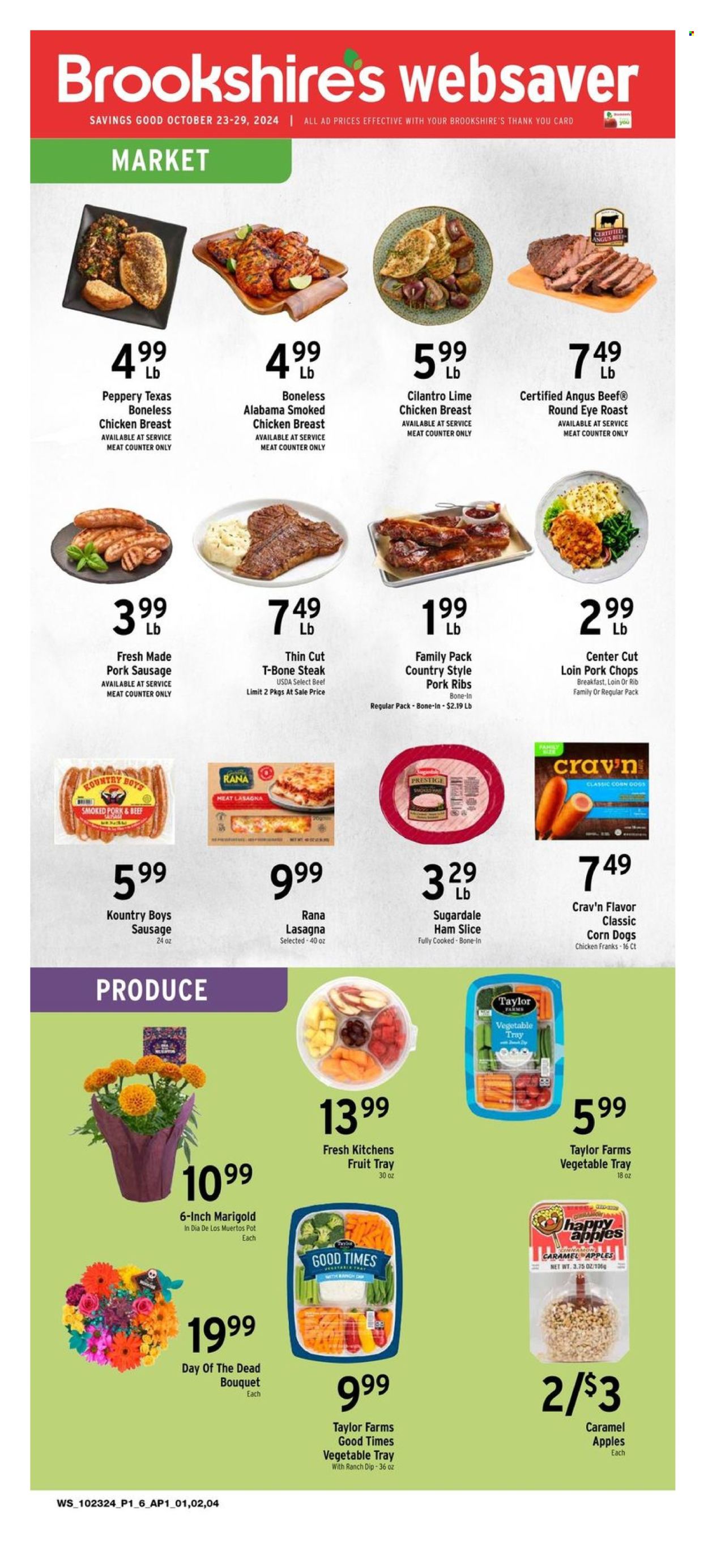 Brookshires ad - 10/23/2024 - 10/29/2024. Page 1