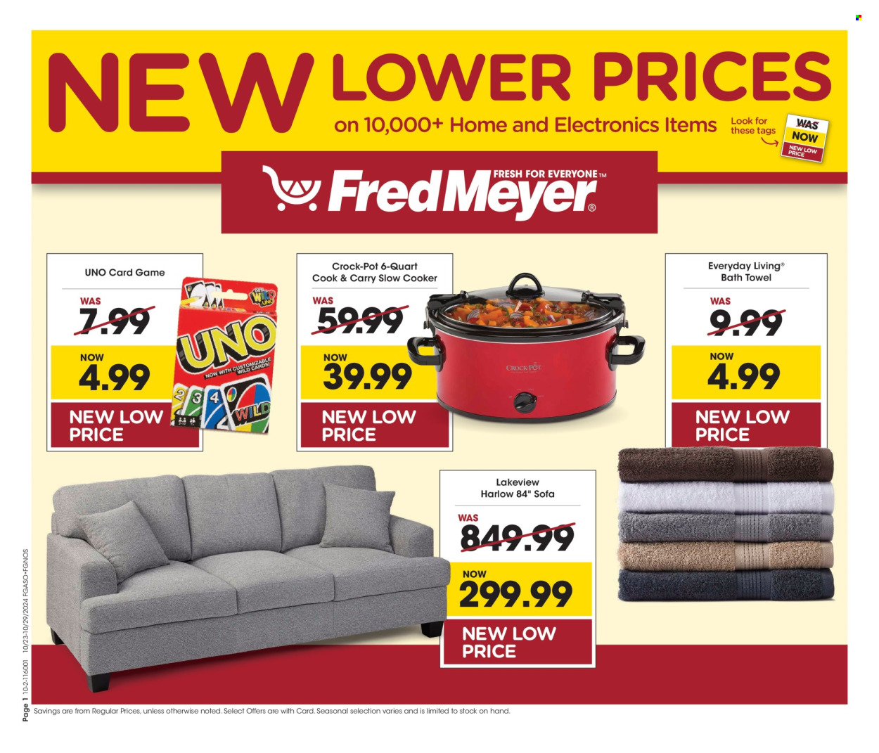 Fred Meyer ad - 10/23/2024 - 10/29/2024. Page 1