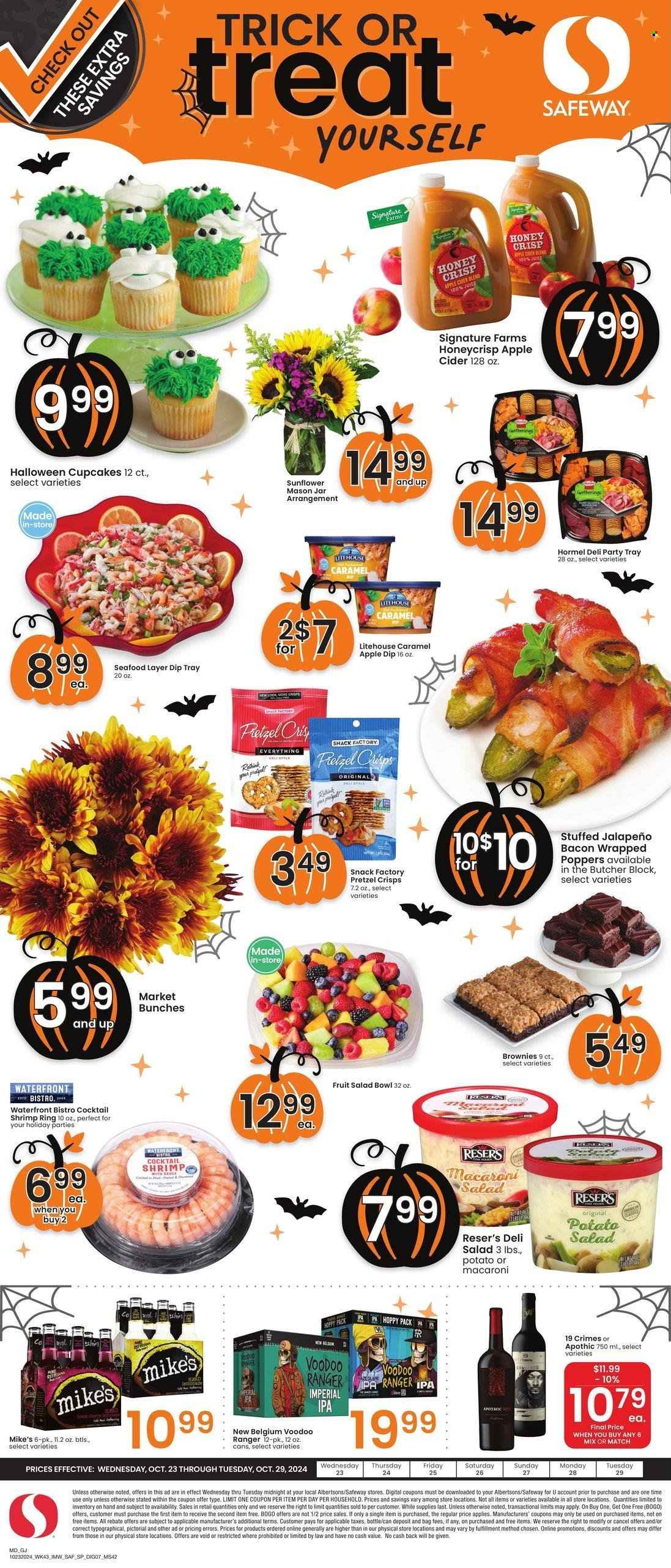Safeway ad - 10/23/2024 - 10/29/2024. Page 1