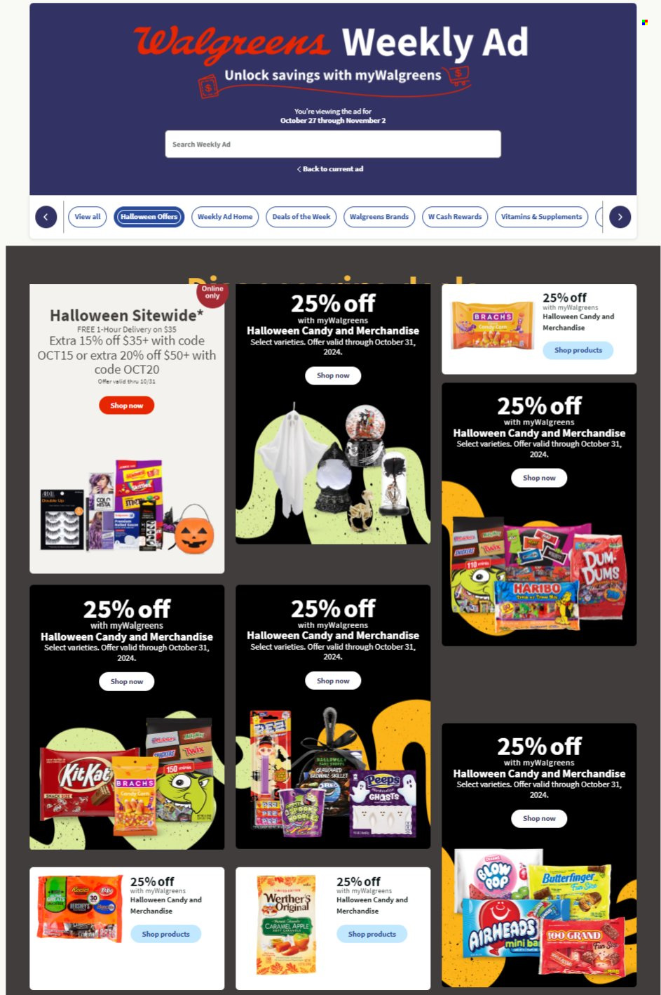 Walgreens ad - 10/27/2024 - 11/02/2024. Page 1
