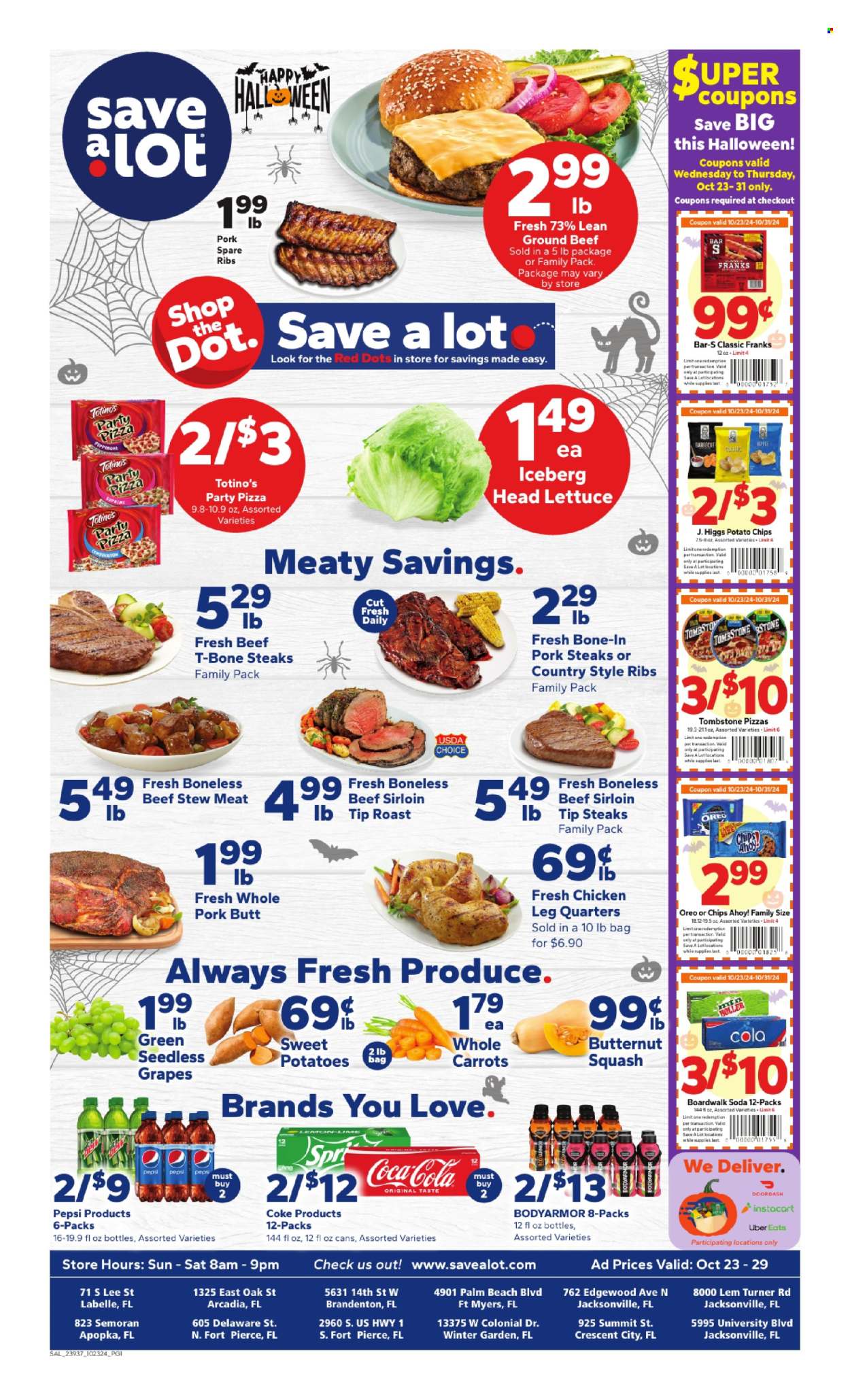 Save a Lot ad - 10/23/2024 - 10/29/2024. Page 1
