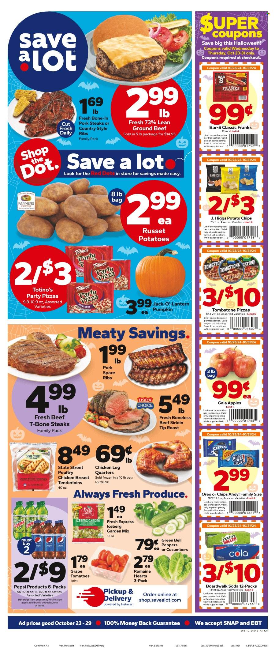 Save a Lot ad - 10/23/2024 - 10/29/2024. Page 1