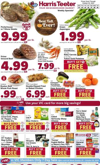 Harris Teeter Flyer - 10/23/2024 - 10/29/2024.