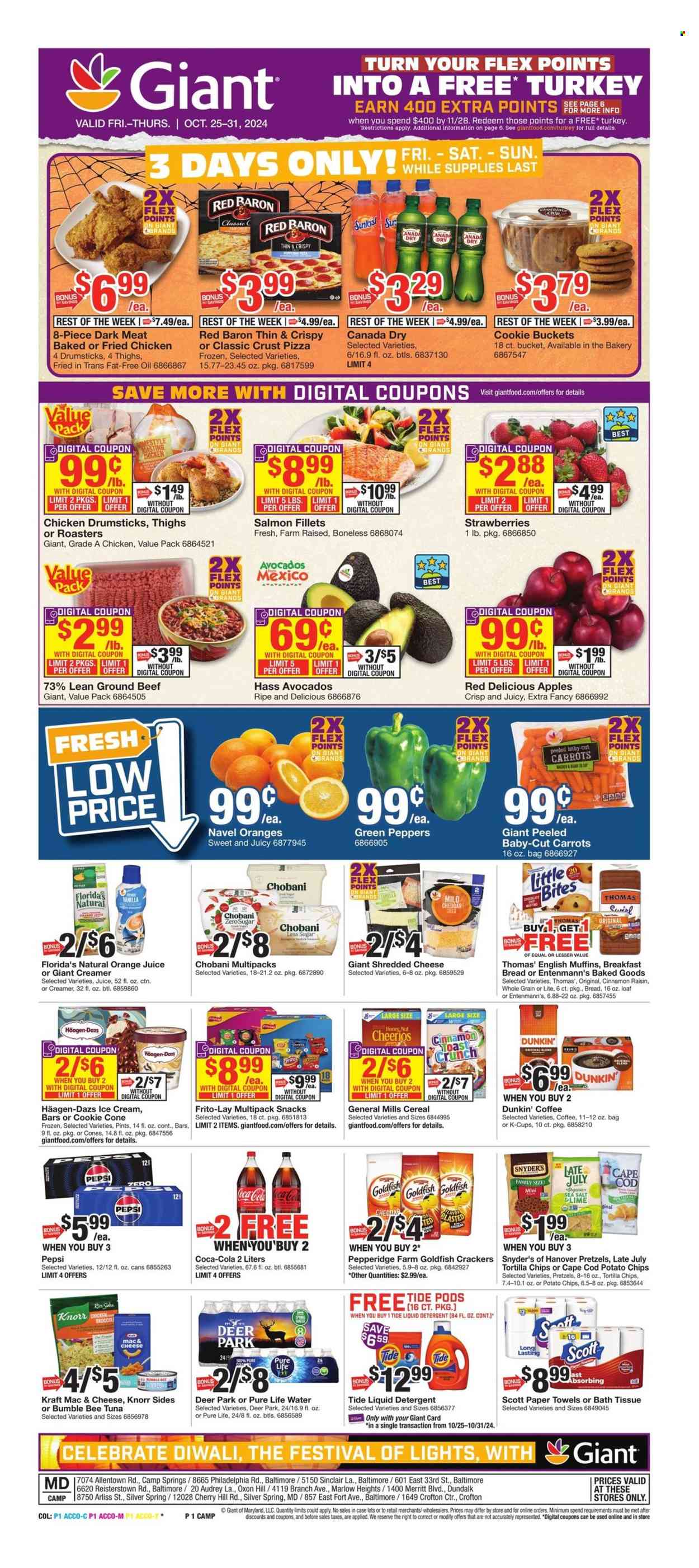 Giant Food ad - 10/25/2024 - 10/31/2024. Page 1