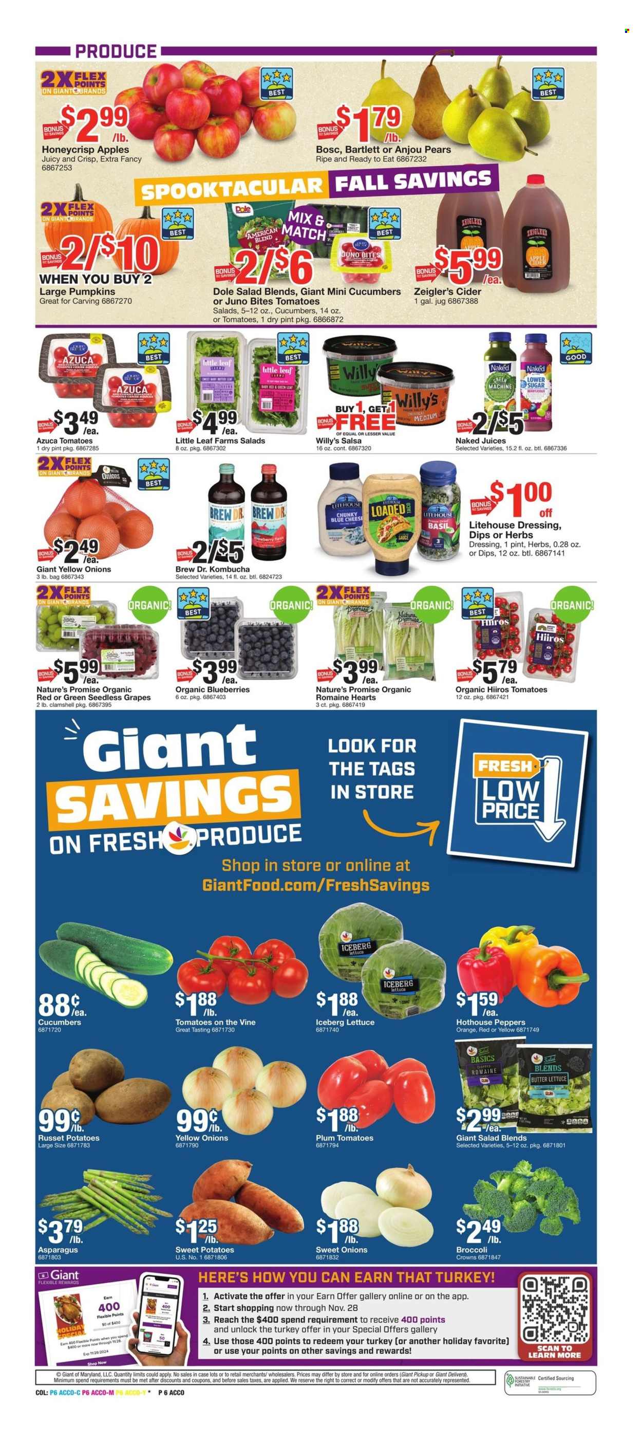 Giant Food ad - 10/25/2024 - 10/31/2024. Page 6