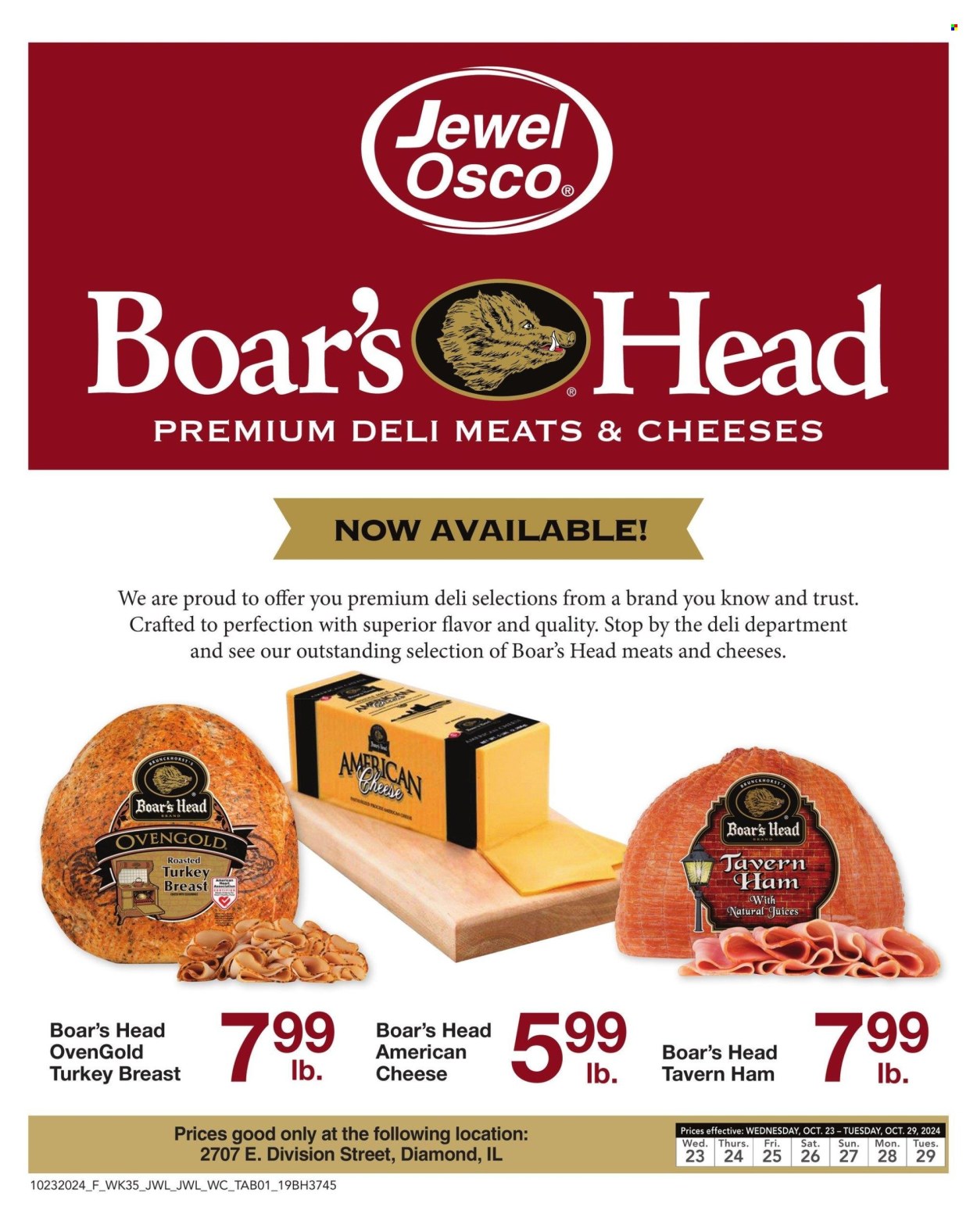 Jewel Osco ad - 10/23/2024 - 10/29/2024. Page 1