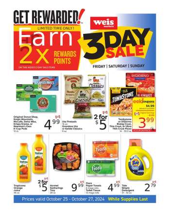Weis Flyer - 10/25/2024 - 10/27/2024.